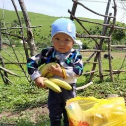 Boy With Banana (square) (wp)